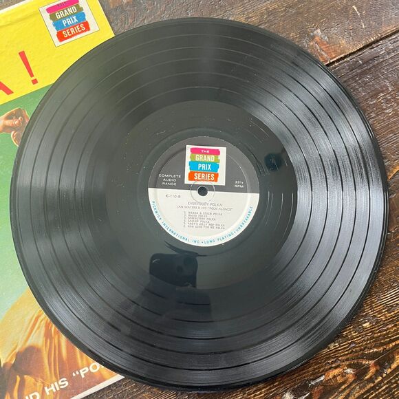 Everybody Polka Jan Waters and His Polk-Alongs Vintage Vinyl LP Grand Prix K110 - Picture 5 of 7
